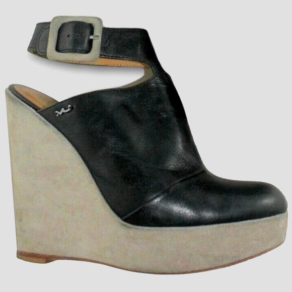 SUPER RARE MAKI UEHARA TOKYO WEDGE PLATFORMS - Picture 1 of 2